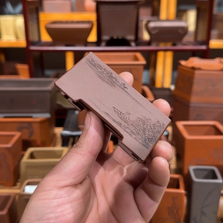 紫砂花盆乌**托原矿紫泥