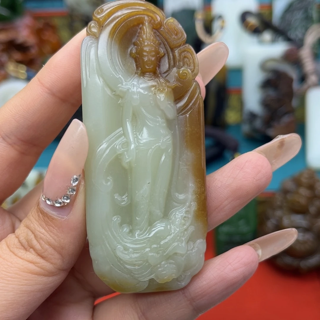 和田玉未镶嵌挂件