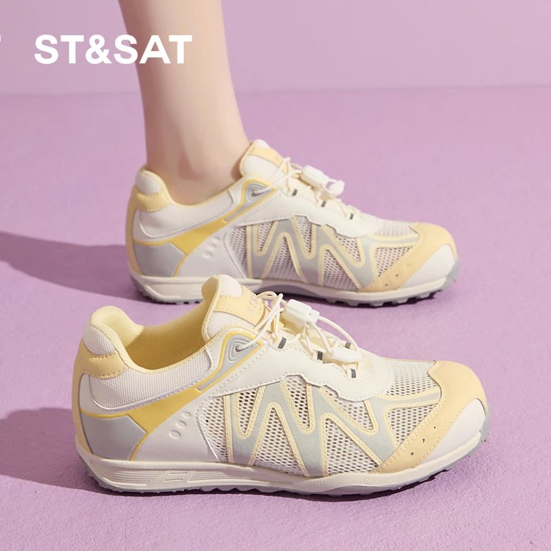 星期六户外跑步鞋2025年新款德训鞋徒步登山鞋女多巴胺百搭鞋子