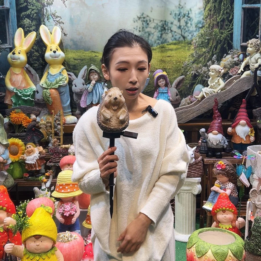 花园摆件红红火火