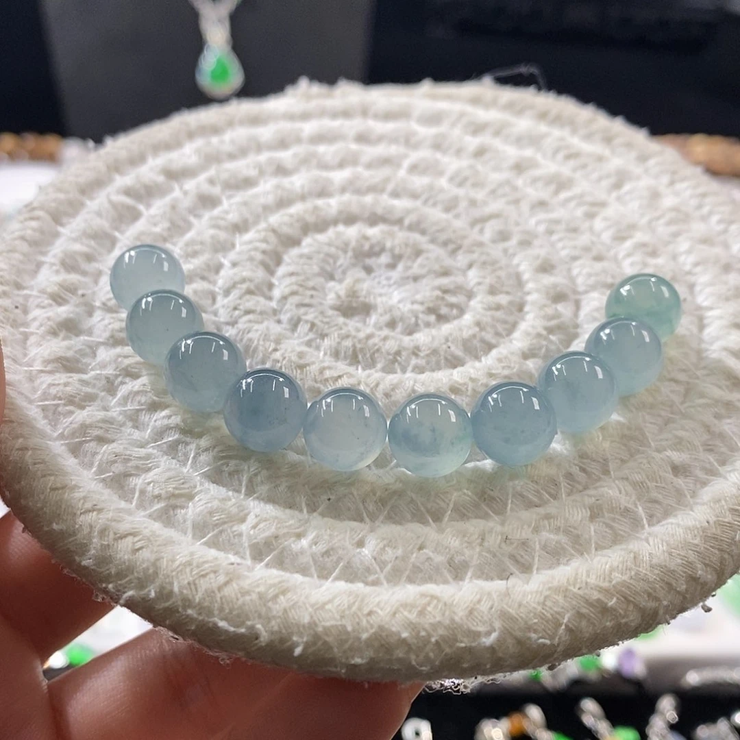 散珠翡翠天空蓝珠珠