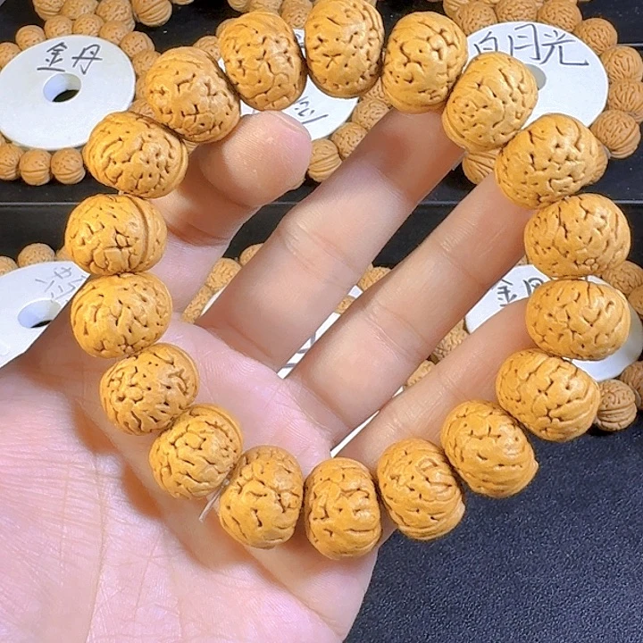 桃核吊坠19纽扣桃核手串