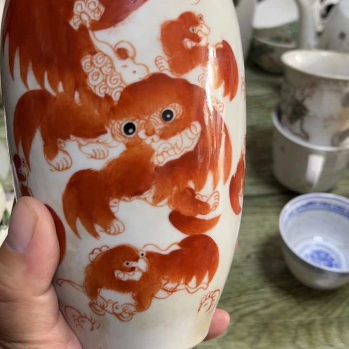 工艺品狮子瓶一个包邮