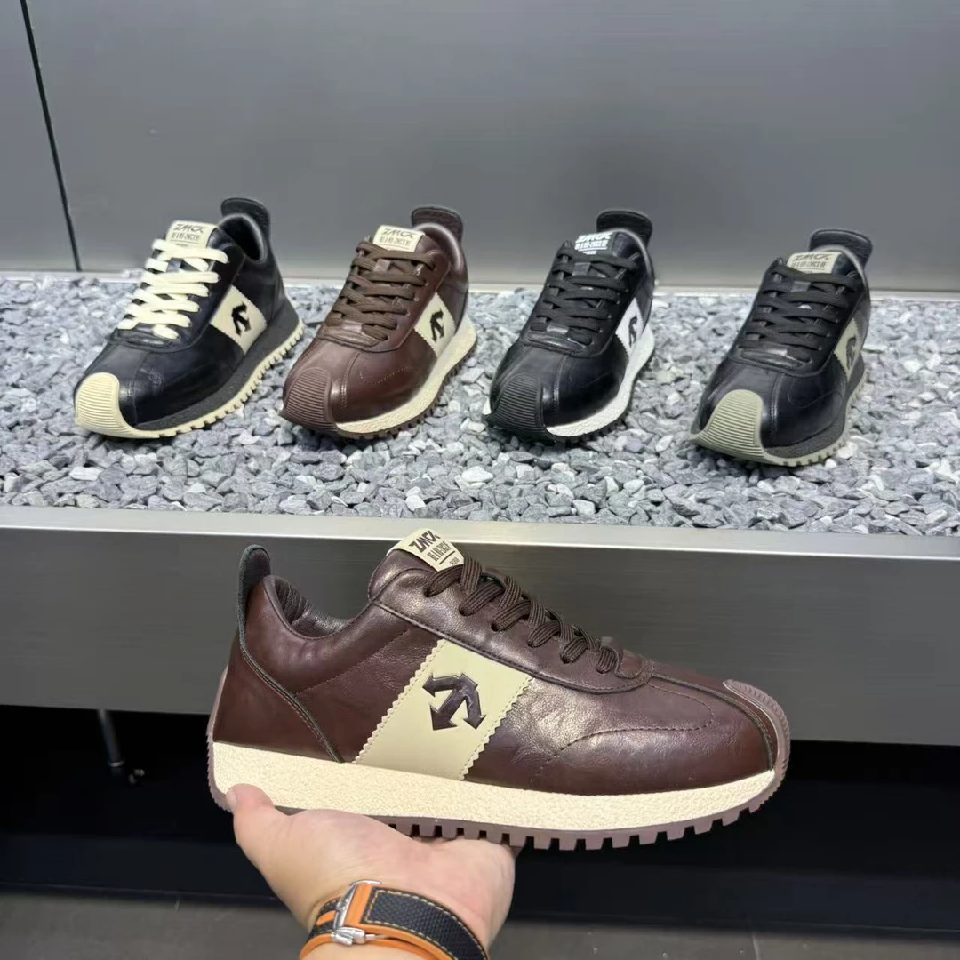 66-392【皮鞋码】新款皮面百搭洋气软底休闲舒适男款潮鞋