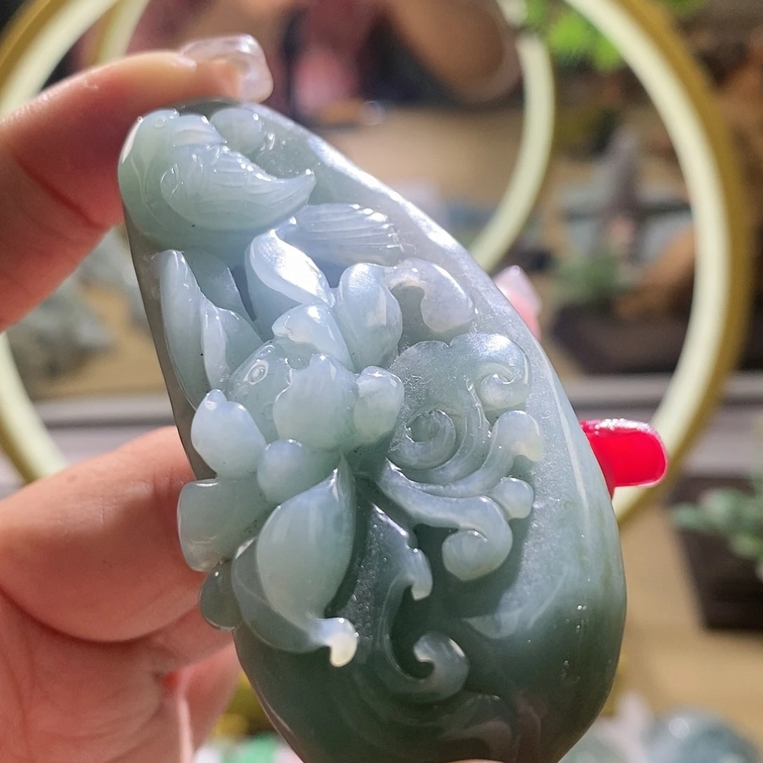 【闪购商品】翡翠颈饰未镶嵌喜上眉梢