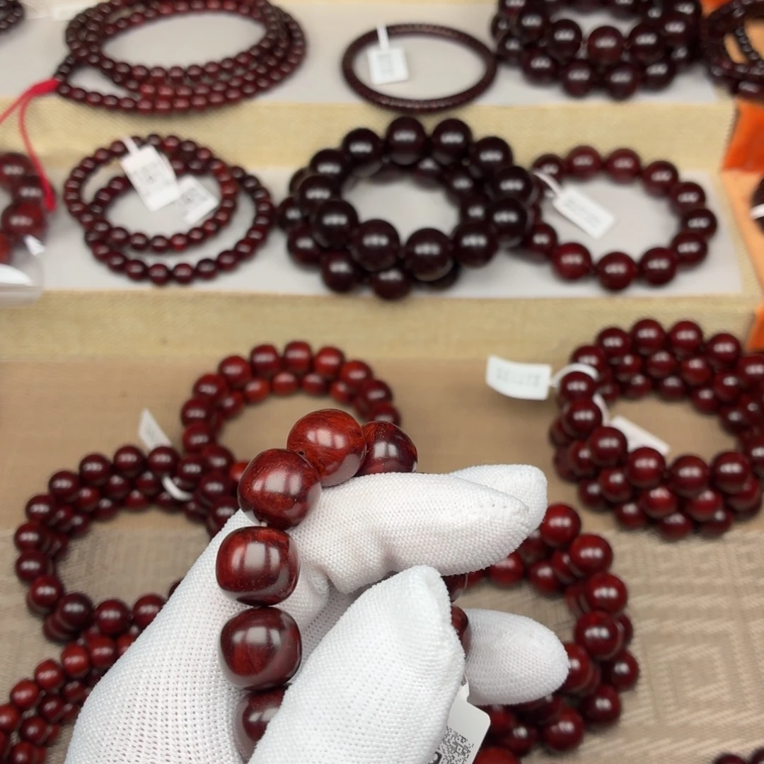 埋***面手串/手链小叶紫檀