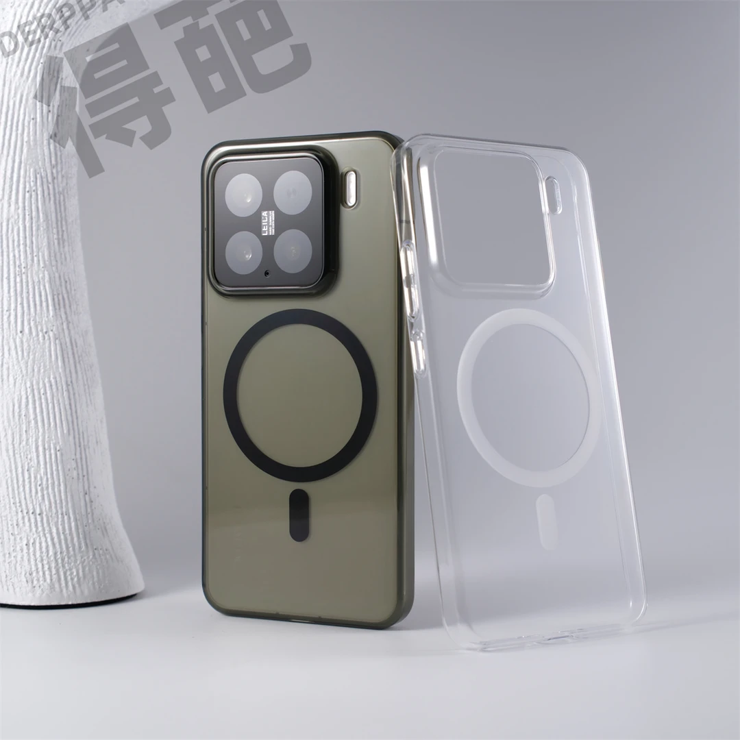 得葩轻薄透明小米15pro磁吸手机壳xiaomi14裸机手感华为mate70/60