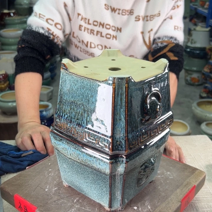 泳坤堂石湾盆葛**木陶瓷