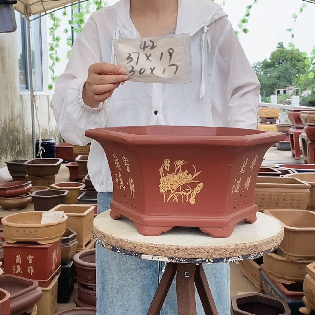 紫砂花盆紫砂花盆