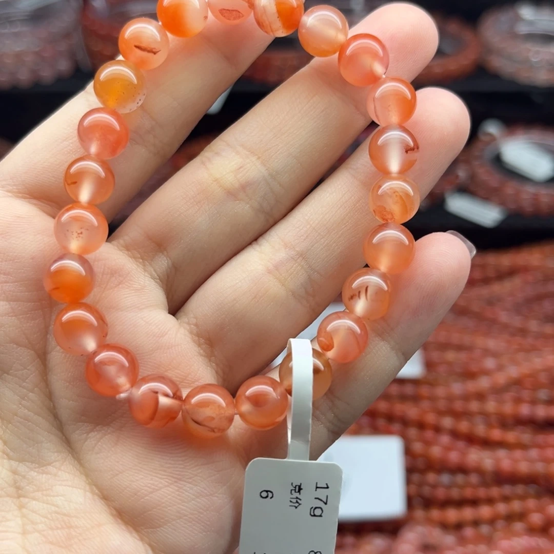 南红玛瑙未镶嵌手链