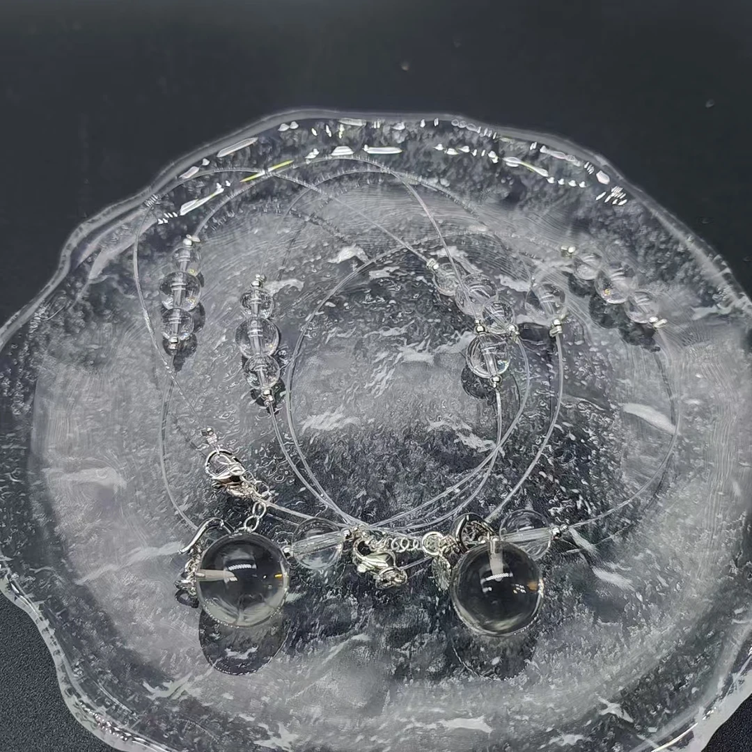 硕夏天然白水晶设计款项链多样性发其一SX478