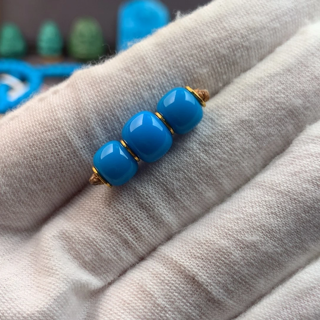 绿松石18K金镶嵌绿松石