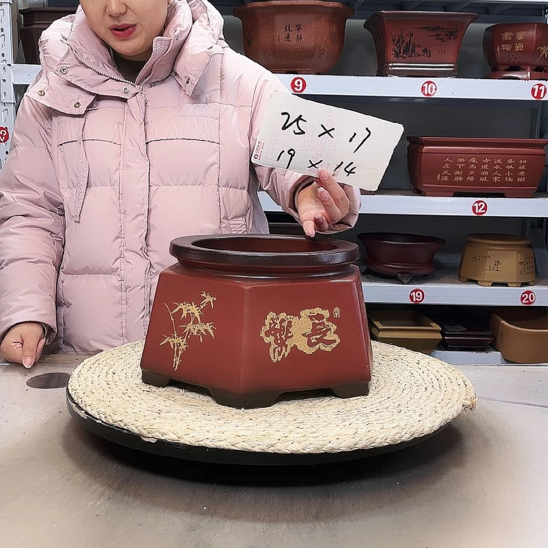 紫砂花盆紫砂花盆