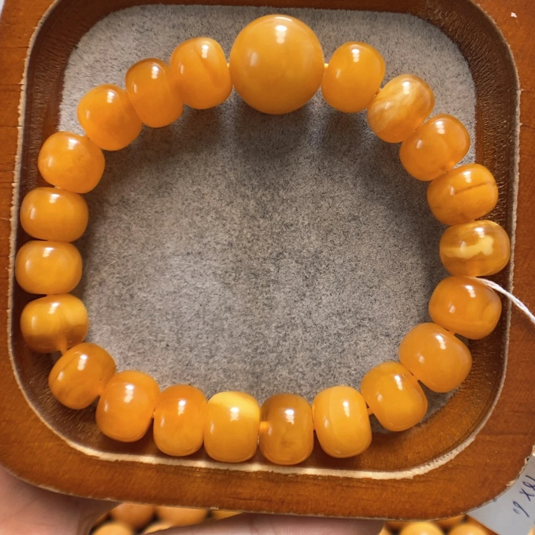 未镶嵌蜜蜡手串蜜蜡