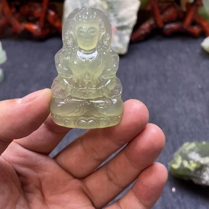 蛇纹石玉未镶嵌岫玉原石精品毛料