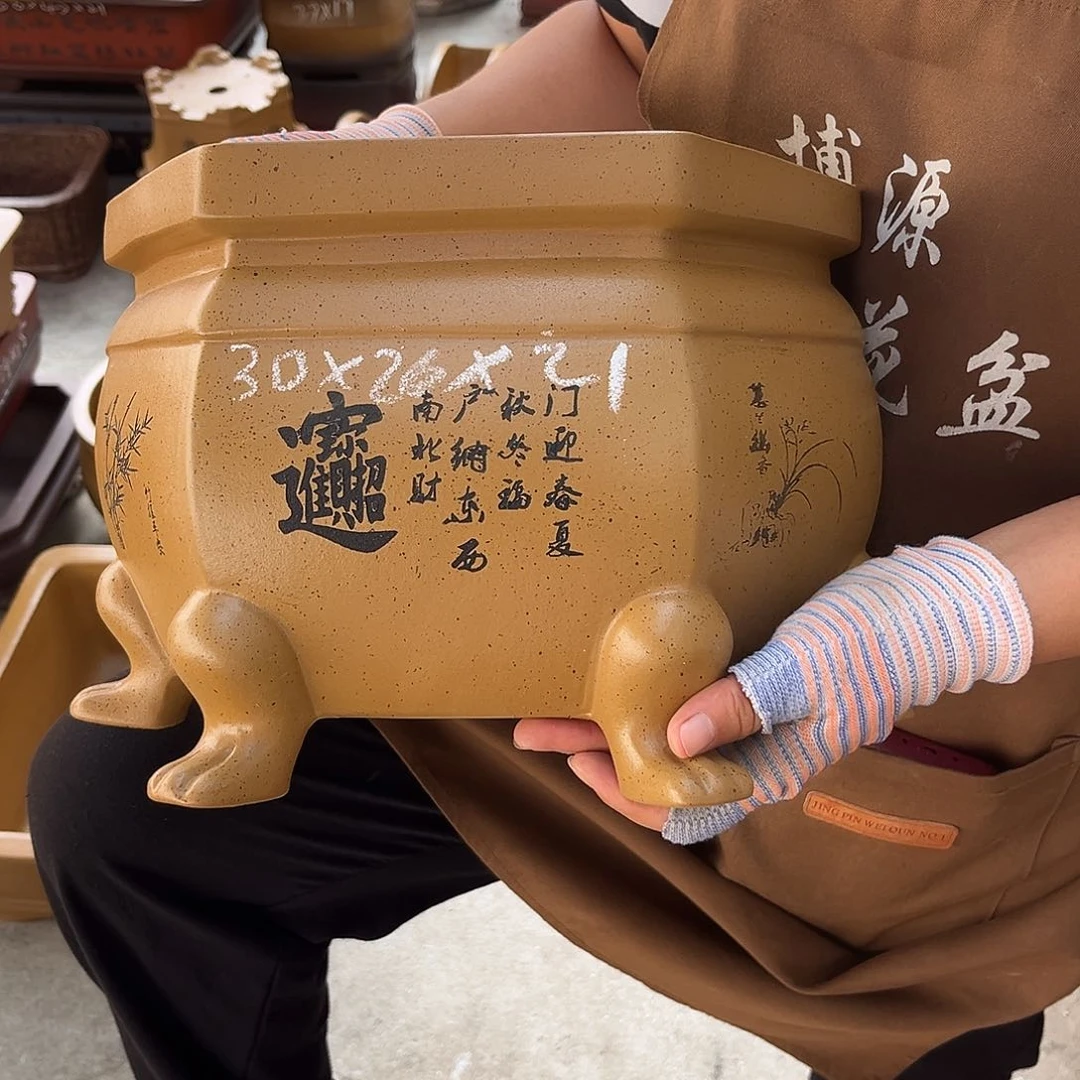 紫砂花盆盆景艺术