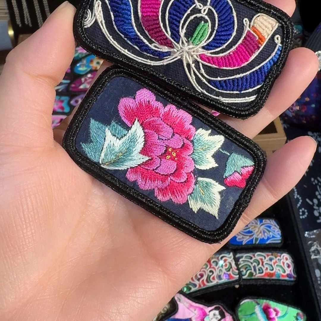 刺绣民族风刺绣老刺绣发夹
