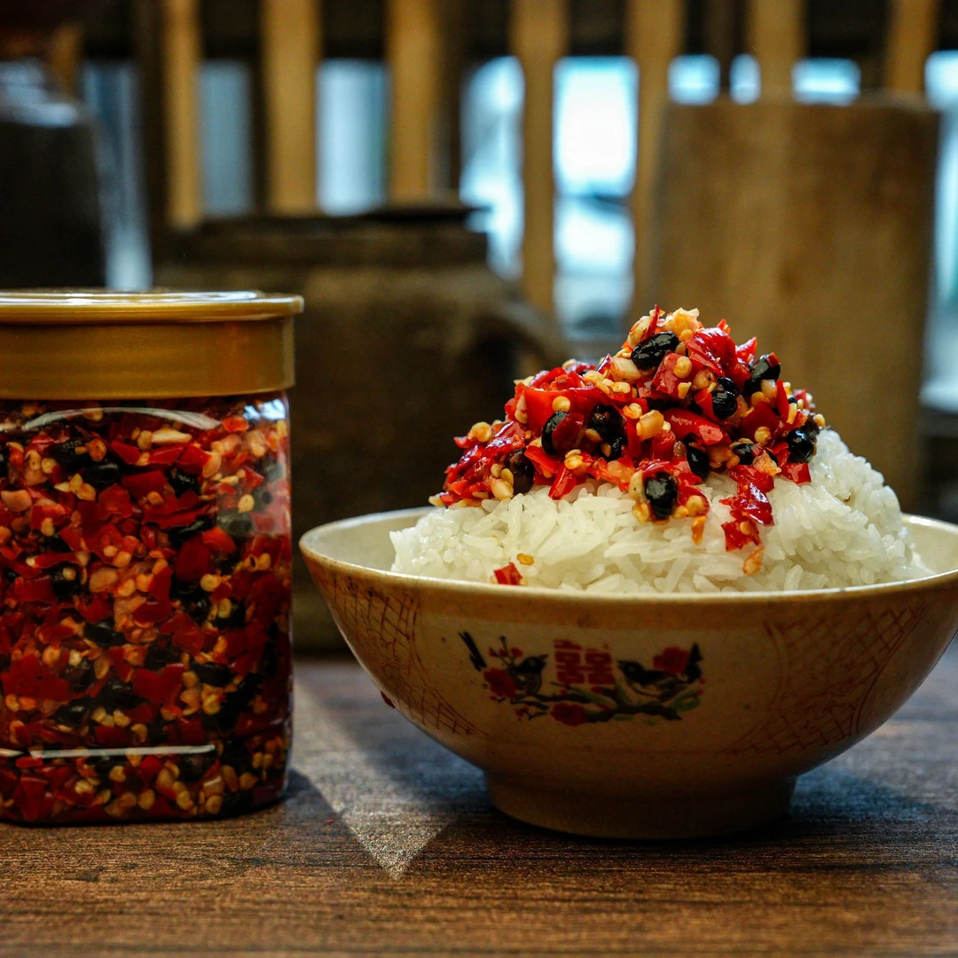 湖南特产农家手工野山椒豆豉香辣开胃下饭开盖即食