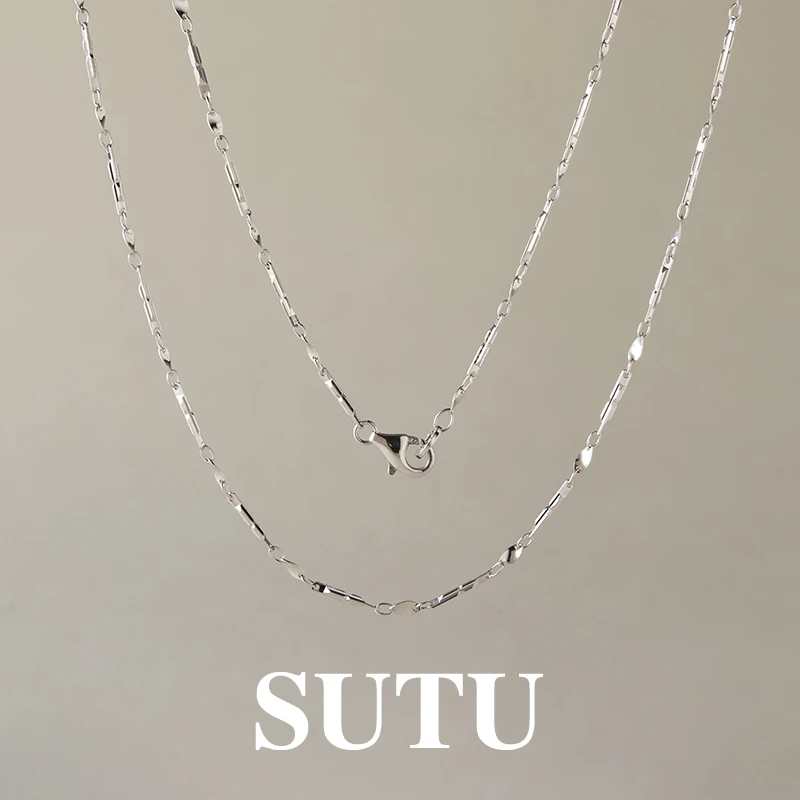 链子925银 轻奢高级气质百搭素链锁骨链2025新款爆款小众颈链