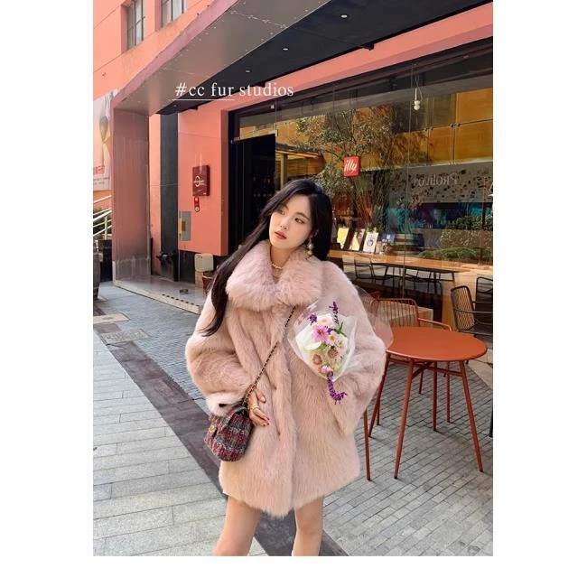 CC皮草 “心动托卡”进口托斯卡纳皮毛一体皮草外套女冬季新款