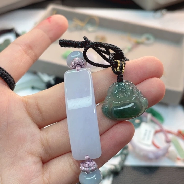 大***志翡翠未镶嵌颈饰A货翡翠不退不换