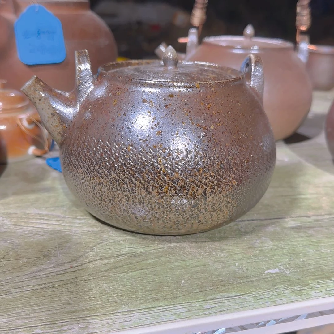 罐或*全品纯手工柴烧提梁壶