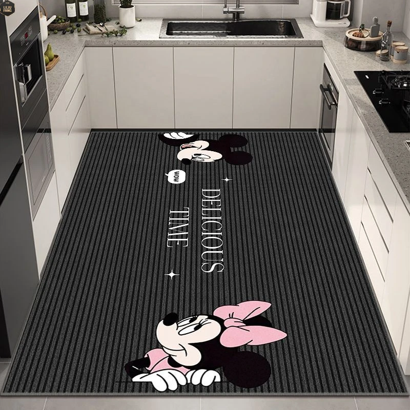 耐脏厨房地垫水晶绒脚垫满铺厨房地毯家用卡通新款垫子家用可定制