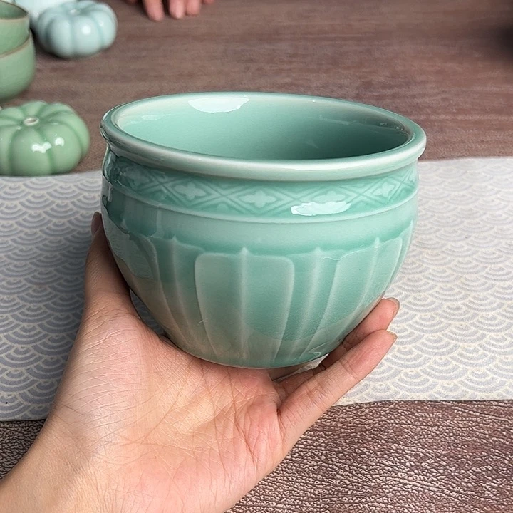 龙泉云间青瓷小米茶器