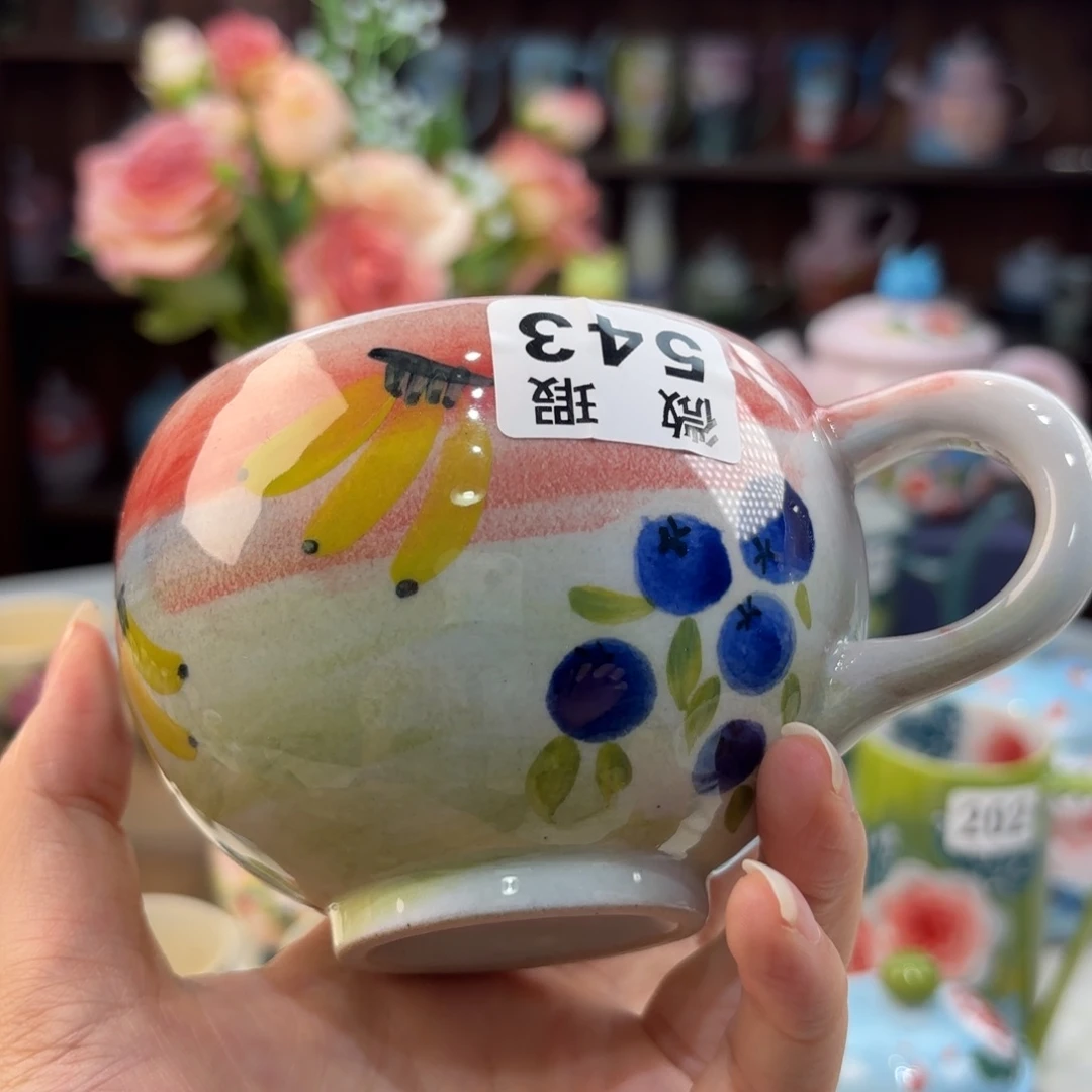 瓷片景德镇手绘高温釉下彩陶瓷茶具