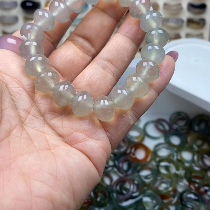 玛瑙/玉髓合金戒指不退不换