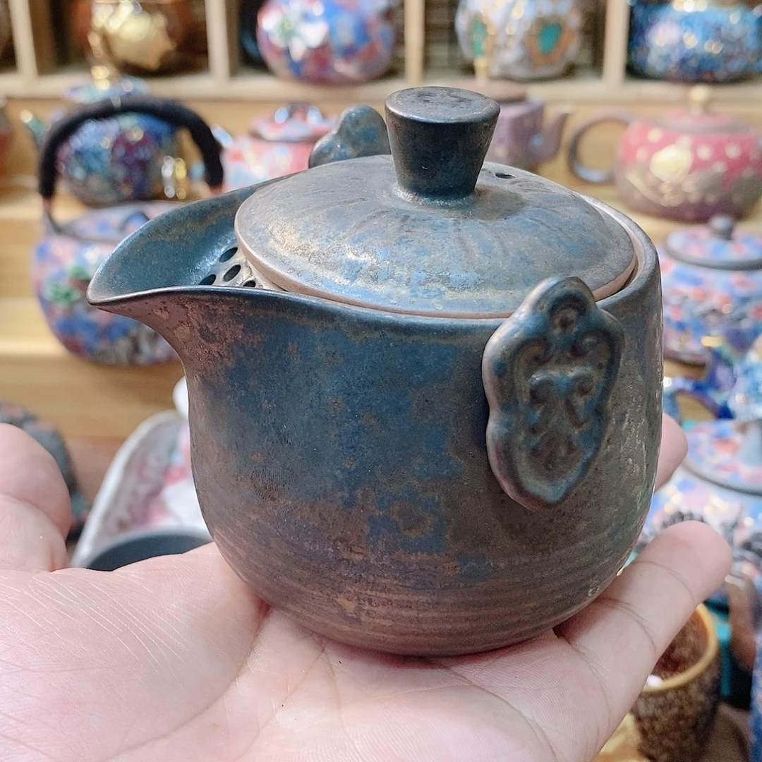 粗陶志野柴烧茶器
