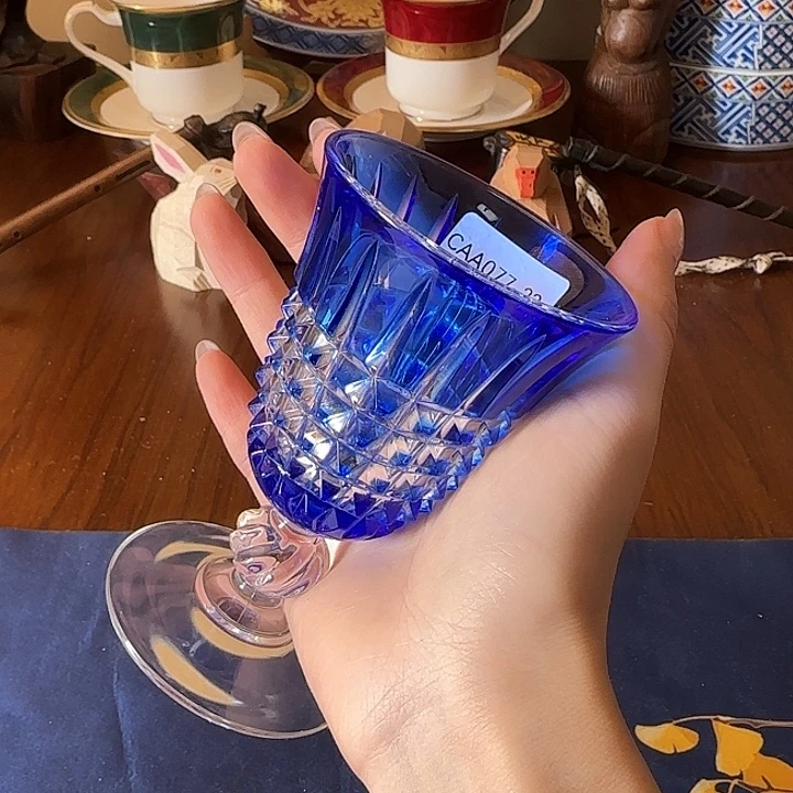 瓷7723水晶高足杯