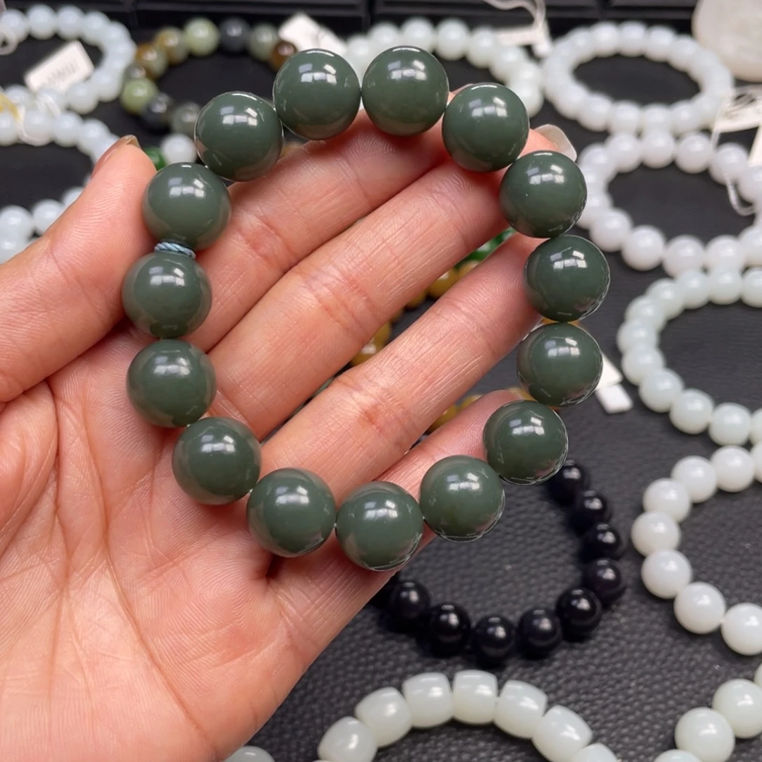 和田玉未镶嵌手链