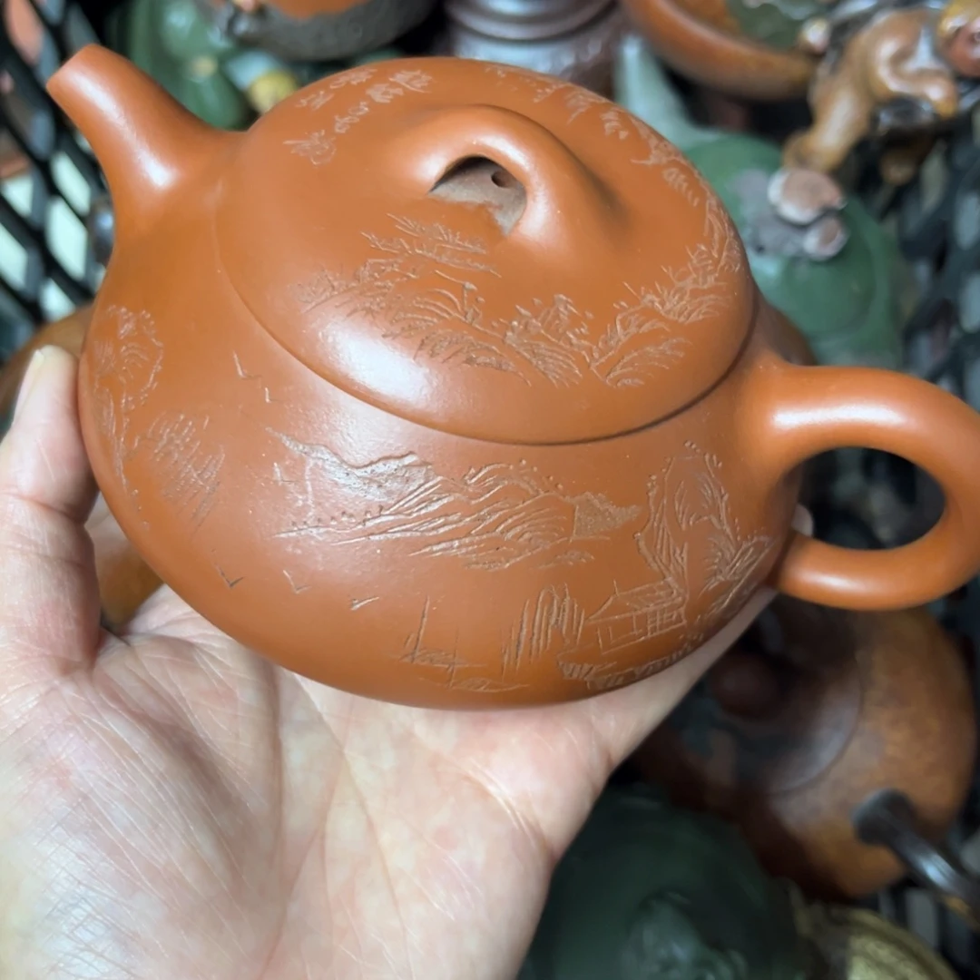 清水泥茶壶紫砂壶泡茶300