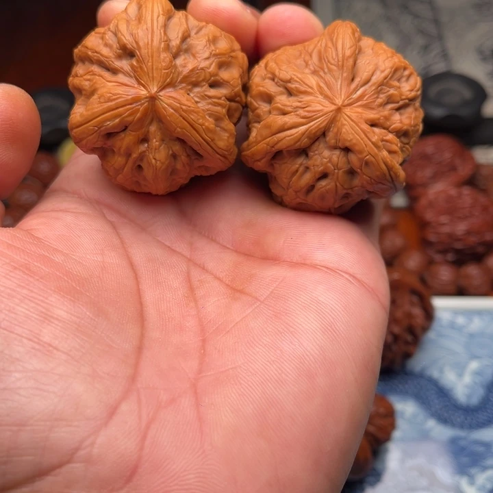 大叶紫檀（黑酸枝木类）文玩核桃