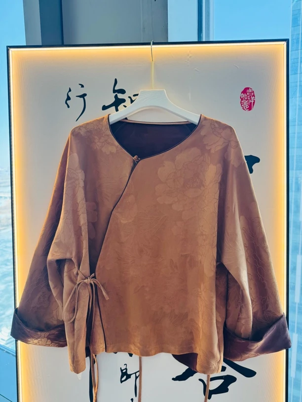 香云纱香槟色百搭款小衫