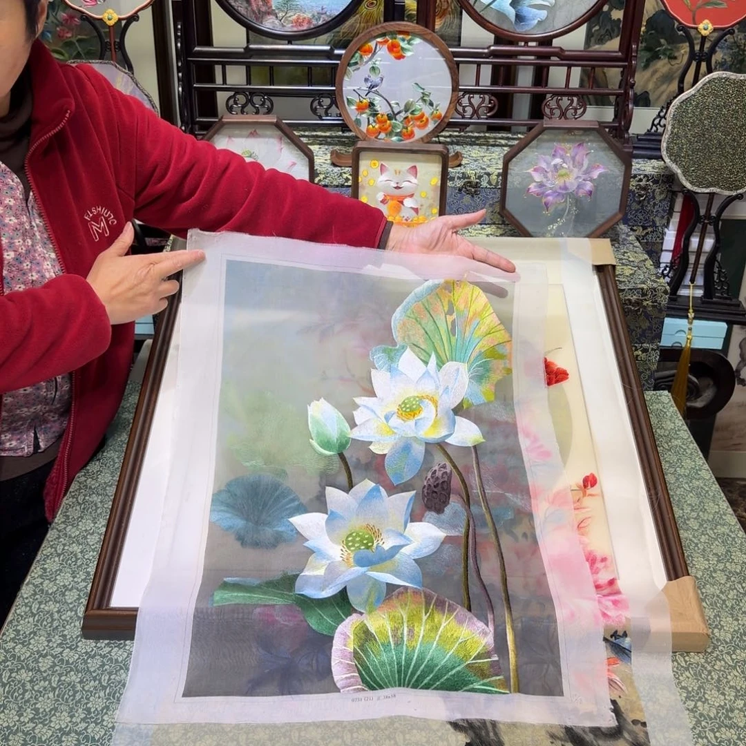 刺绣手工苏绣工艺制作技艺精湛