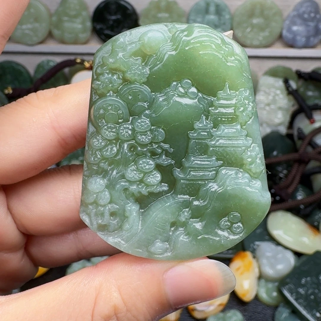 和田玉未镶嵌颈饰