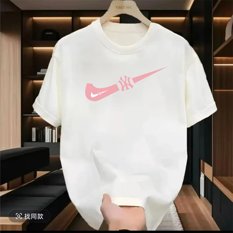 【一折粉丝福利】夏季潮牌印花男女同款百搭圆领T恤