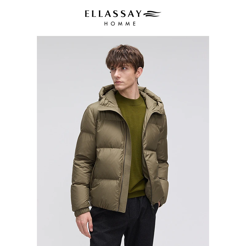 ELLASSAY歌力思男装25年新款可溯源白鹅绒羽绒服EME364L00700