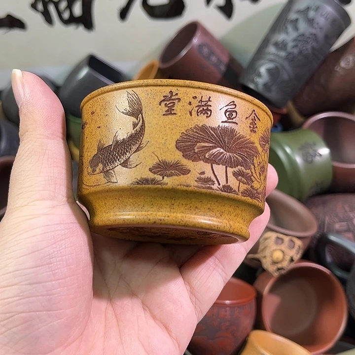 茶杯紫砂全手工紫砂主人杯