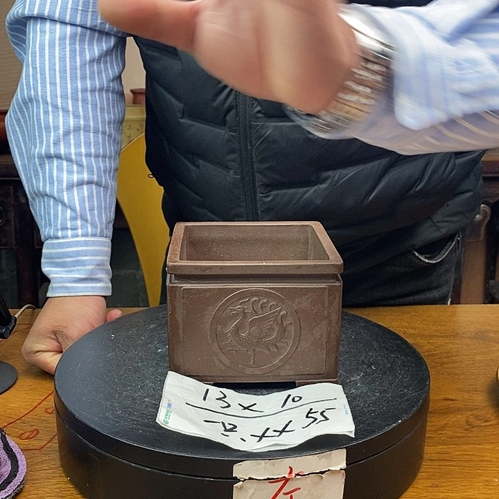 紫砂花盆货号一只XX55