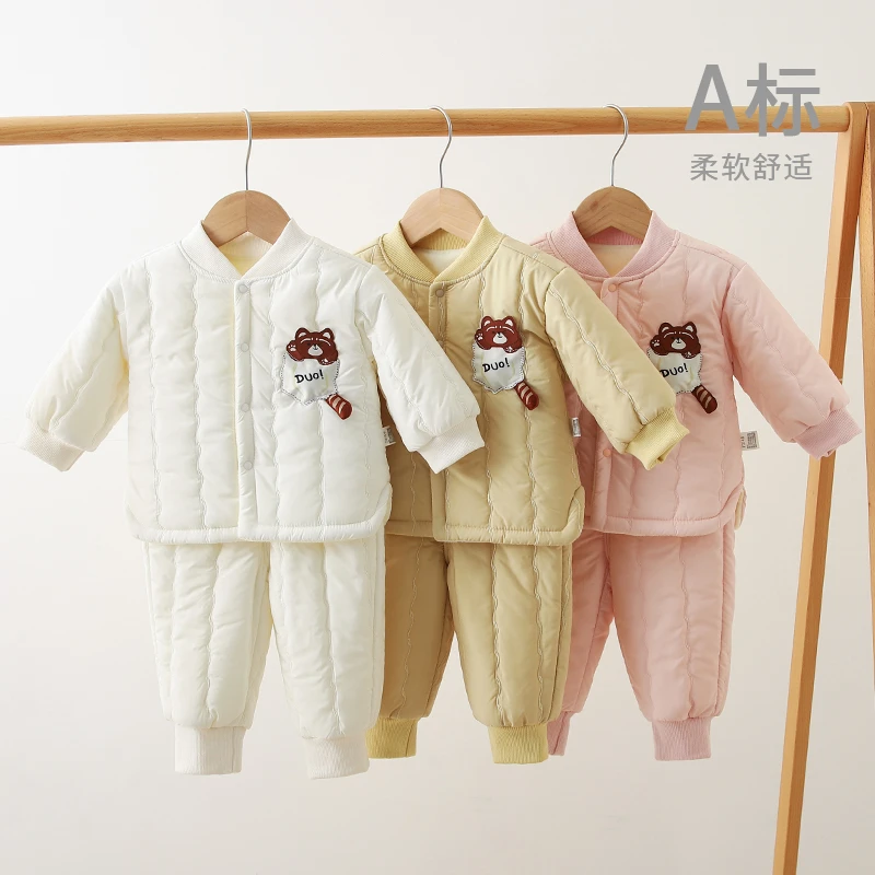 【AIbeilaCC】秋冬男女宝宝百搭儿童棉服卡通棒球服宝宝棉袄外套