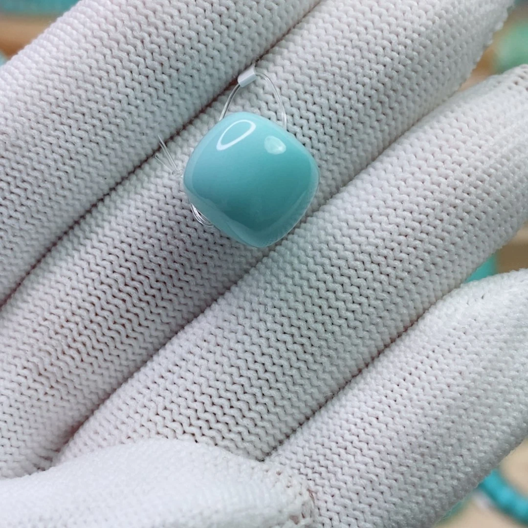 绿松石未镶嵌珠宝奇石12.7mm