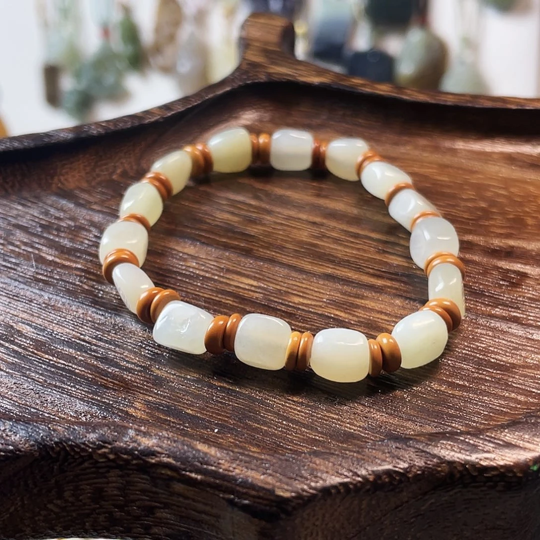 和田玉未镶嵌手链随型