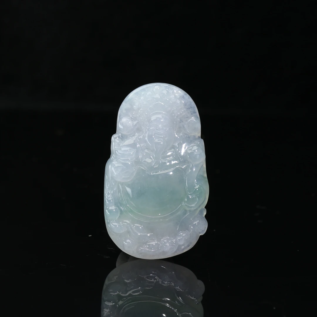 FC53天然缅甸A货冰财神/800666/保利厦门拍卖