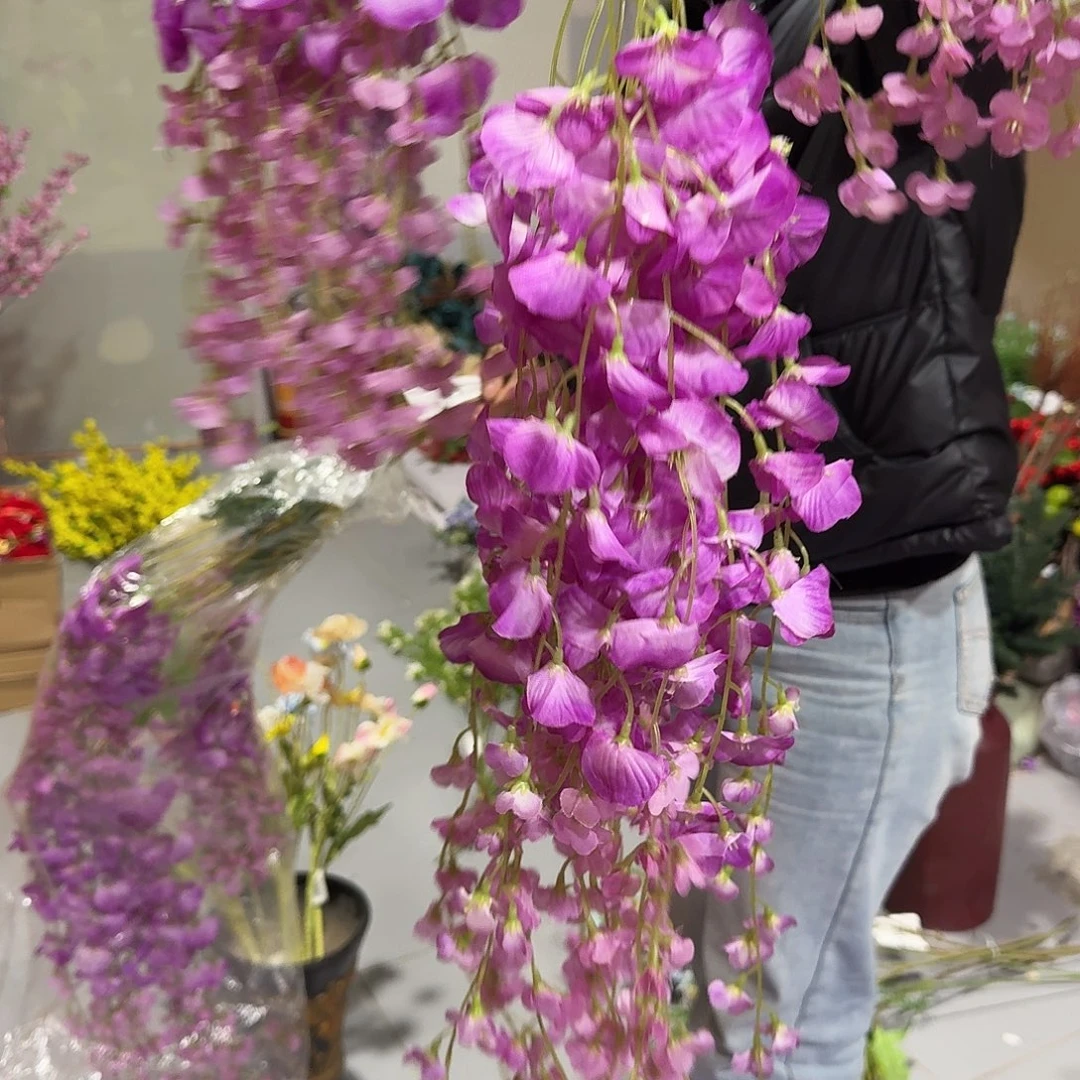 紫藤花紫色3把36支