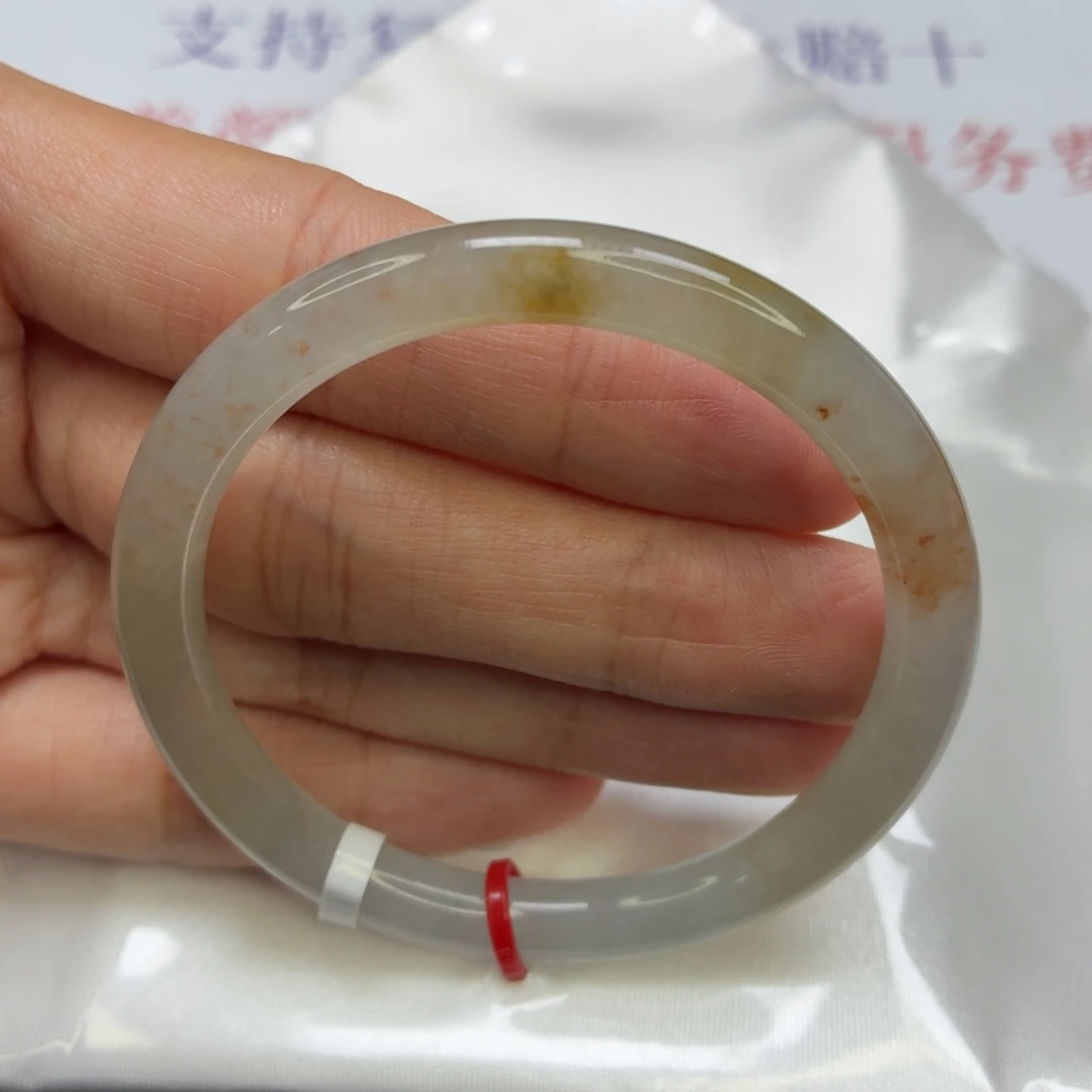 翡翠未镶嵌手镯老坑49圈冰底起光桂花糕002