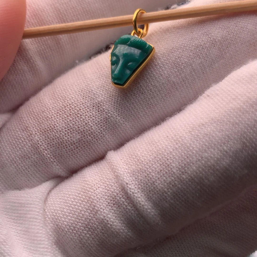 绿松石18K金镶嵌配饰