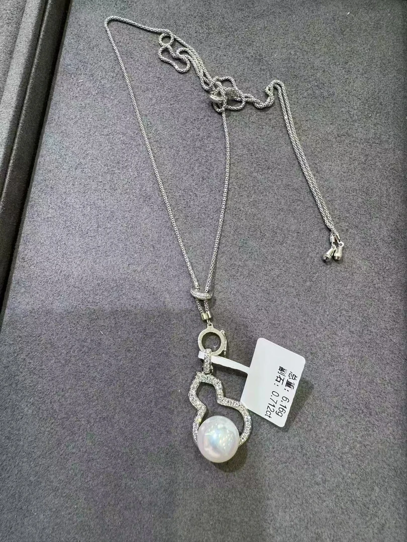 【CHERISH】18k  珍珠葫芦项链